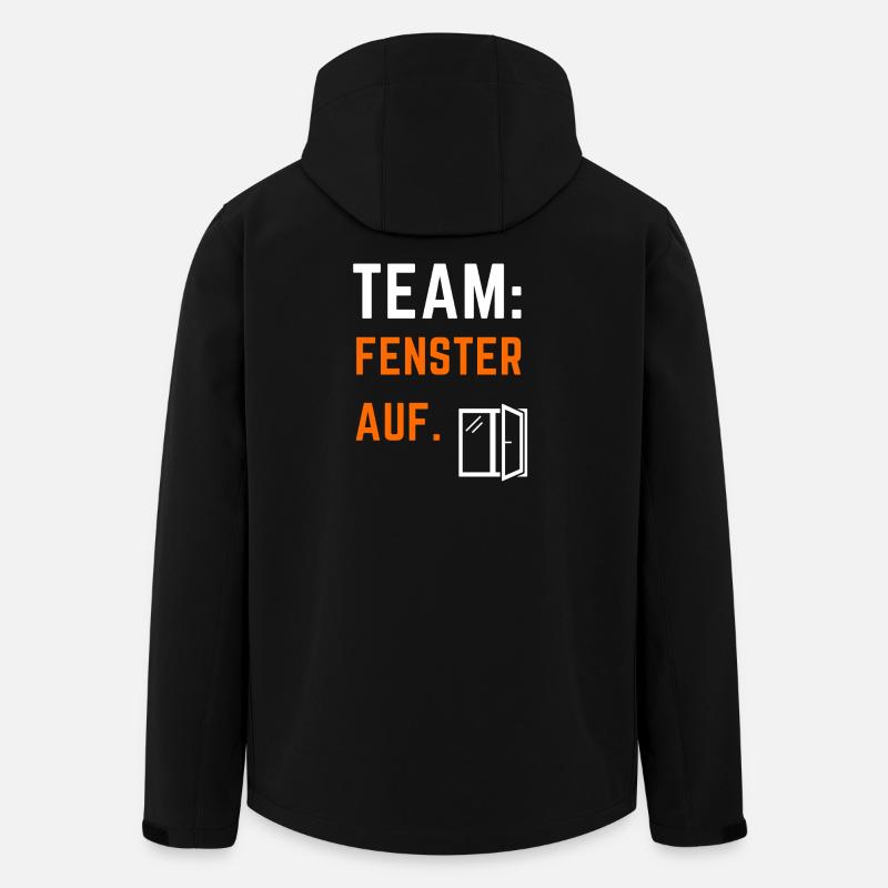 Fenster Auf Fraktion - Recycelte Männer Softshell-Jacke von Stanley/Stella - Schwarz