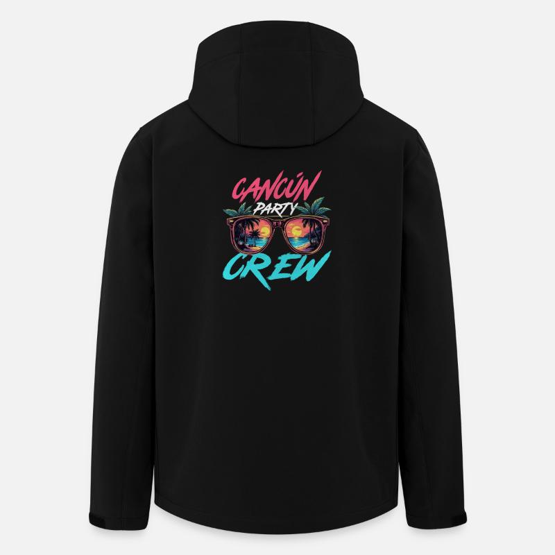 Cancun Party Crew - Recycelte Männer Softshell-Jacke von Stanley/Stella - Schwarz