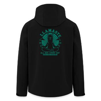 Pas de souci Llama, détends-toi - Veste softshell homme en polyester recyclé Stanley/Stella - noir - Dos - AI Model Male 185 light (185cm)