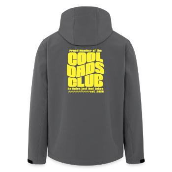 Fête des pères cadeau 2026 - Club des papas cool - Veste softshell homme en polyester recyclé Stanley/Stella - noir - Dos - AI Model Male 185 light (185cm)