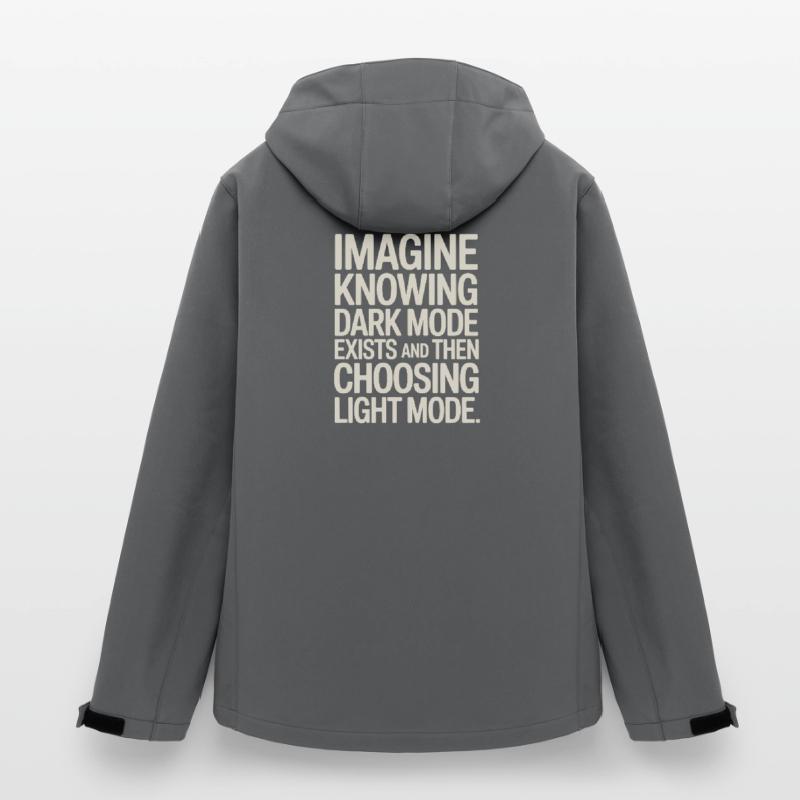 Le mode sombre existe Programmeur IT Nerd Coder Office Veste softshell homme en polyester recyclé Stanley/Stella