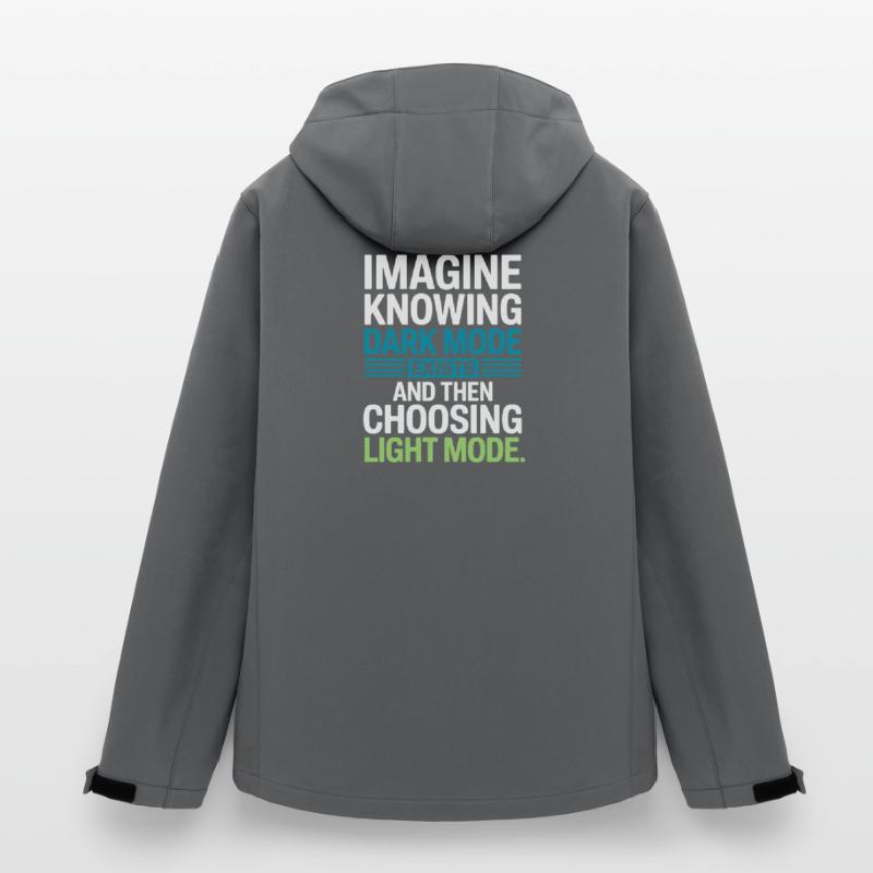 Le mode sombre existe Programmeur IT Nerd Coder Office Veste softshell homme en polyester recyclé Stanley/Stella