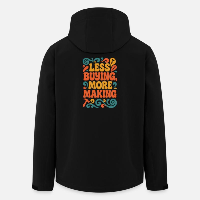 Buy Less | Upcycling DIY - Men’s Recycled Softshell Jacket by Stanley/Stella - black