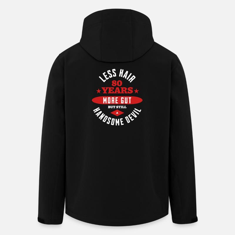 80 Years Handsome Devil - Men’s Recycled Softshell Jacket by Stanley/Stella - black