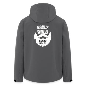 Frühes Bald Beard Bold - Recycelte Männer Softshell-Jacke von Stanley/Stella - Schwarz - Hinten - AI Model Male 185 light (185cm)
