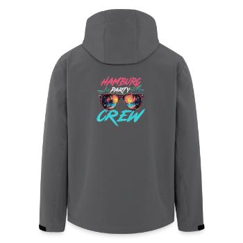 Hamburg Party Crew - Men’s Recycled Softshell Jacket by Stanley/Stella - black - Back - AI Model Male 185 light (185cm)