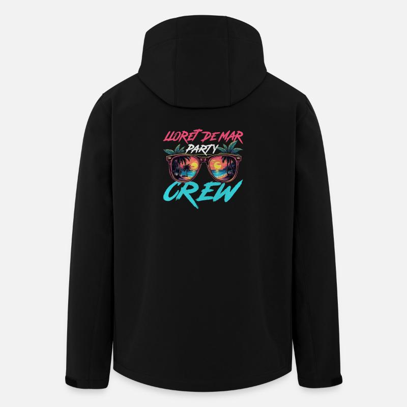 Lloret De Mar Party Crew - Recycelte Männer Softshell-Jacke von Stanley/Stella - Schwarz