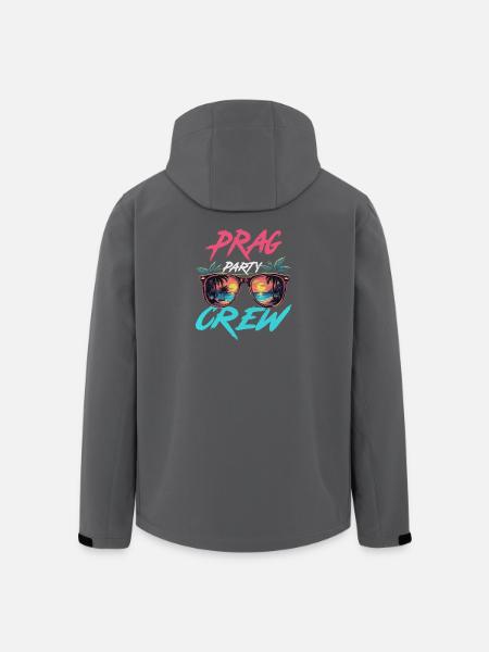 Prague Party Crew - Men’s Recycled Softshell Jacket by Stanley/Stella - black