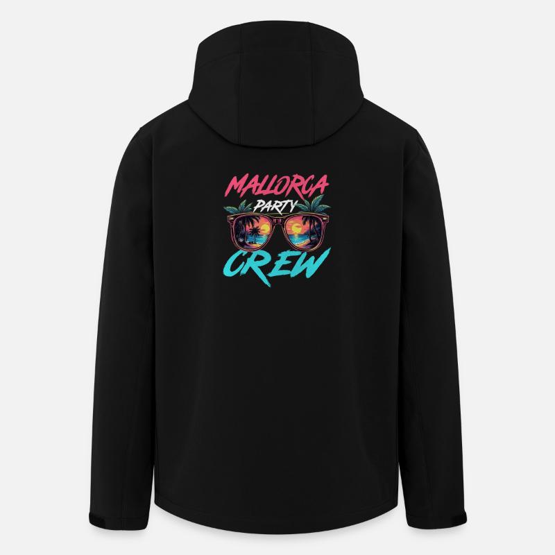 Mallorca Party Crew - Veste softshell homme en polyester recyclé Stanley/Stella - noir