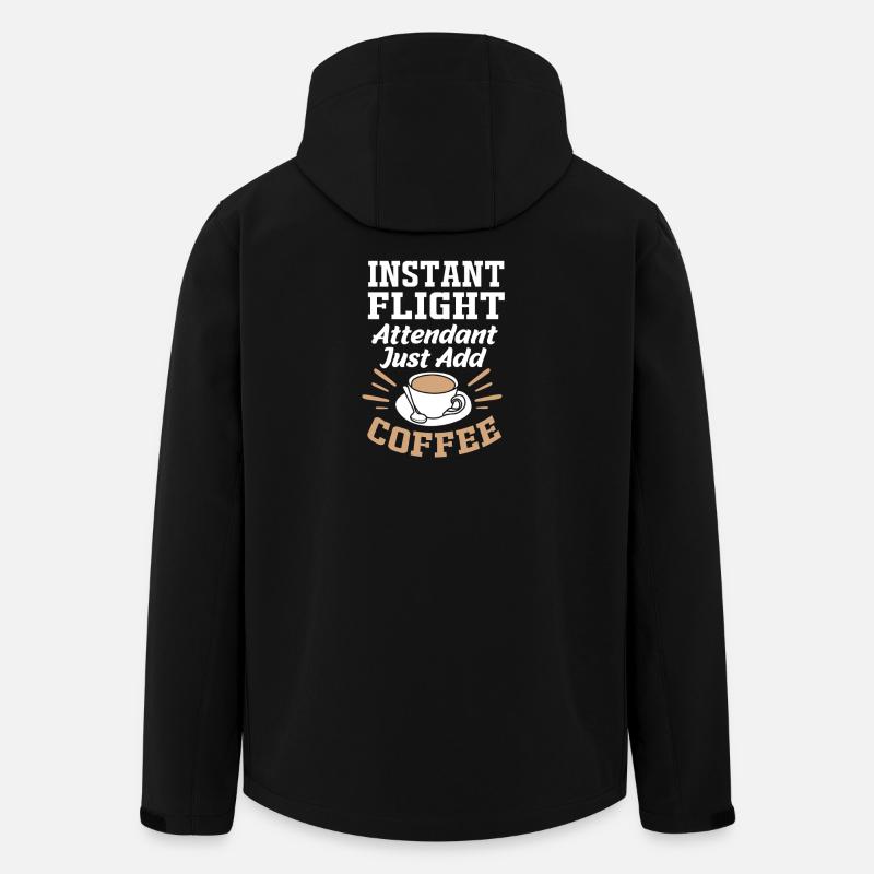 Stewardess Flugbegleiter - Recycelte Männer Softshell-Jacke von Stanley/Stella - Schwarz