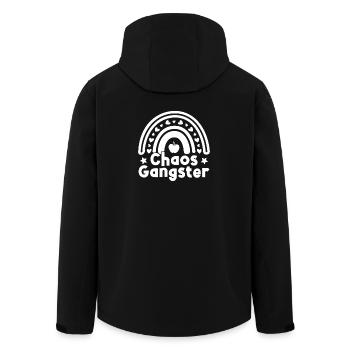 Preschool Teacher Chaos Gangster Daycare Teacher - Men’s Recycled Softshell Jacket by Stanley/Stella - black - Back - AI Model Male 185 light (185cm)