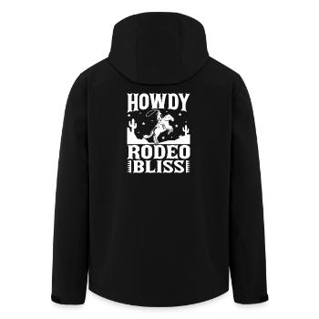 Rodeo Horse Riding Howdy Rodeo Bliss Cowboy - Recycelte Männer Softshell-Jacke von Stanley/Stella - Schwarz - Hinten - AI Model Male 185 light (185cm)