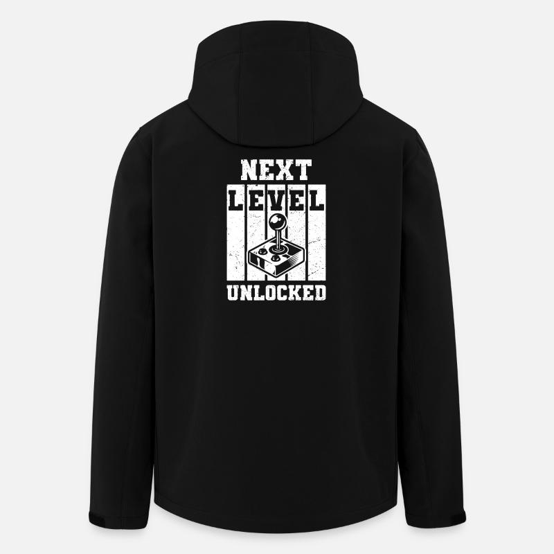 next level unlocked - Recycelte Männer Softshell-Jacke von Stanley/Stella - Schwarz