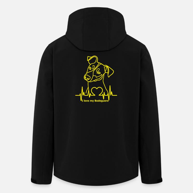Bodeguero mit Herzschlag - Recycelte Männer Softshell-Jacke von Stanley/Stella - Schwarz