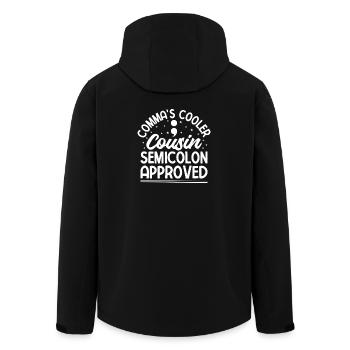Point-virgule approuvé pour refroidisseur point-virgule - Veste softshell homme en polyester recyclé Stanley/Stella - noir - Dos - AI Model Male 185 light (185cm)