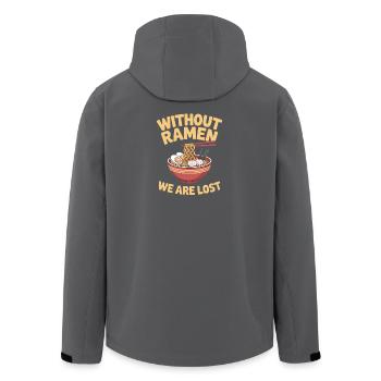 Cadeau de soupe japonaise de nouilles ramen - Veste softshell homme en polyester recyclé Stanley/Stella - noir - Dos - AI Model Male 185 light (185cm)