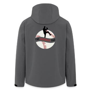 The Baseball Dad - Veste softshell homme en polyester recyclé Stanley/Stella - charbon - Dos - AI Model Male 185 light (185cm)