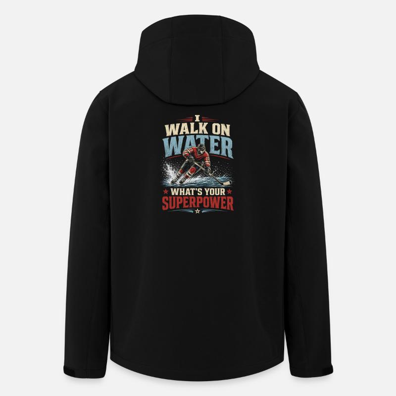 Wasserläufer Superkraft - Recycelte Männer Softshell-Jacke von Stanley/Stella - Schwarz
