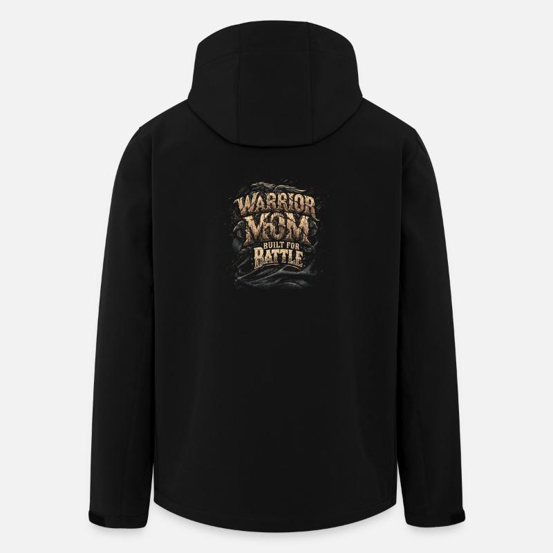 Warrior Mom - Men’s Recycled Softshell Jacket by Stanley/Stella - black