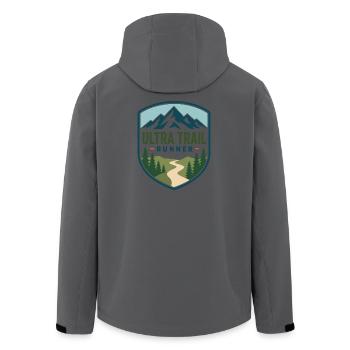 Ultra Trail Runner Mountain Shield - Recycelte Männer Softshell-Jacke von Stanley/Stella - Schwarz - Hinten - AI Model Male 185 light (185cm)