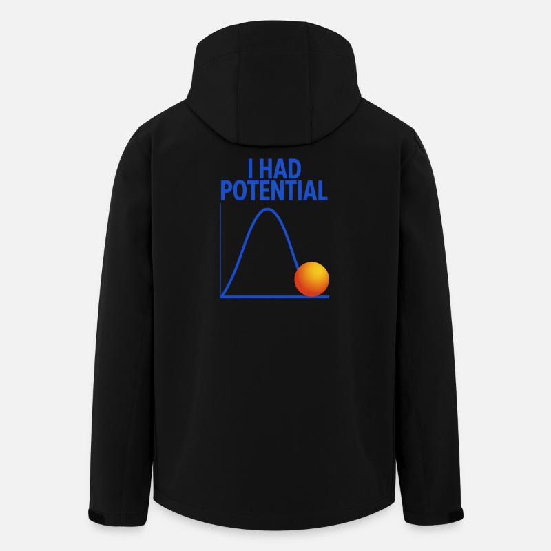 I Had Potential Graphics Physicist Joke - Men’s Recycled Softshell Jacket by Stanley/Stella - black