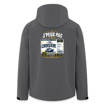 J'Peux Pas J'Ai Croisière Destination Détente - Veste softshell homme en polyester recyclé Stanley/Stella - charbon - Dos - AI Model Male 185 light (185cm)
