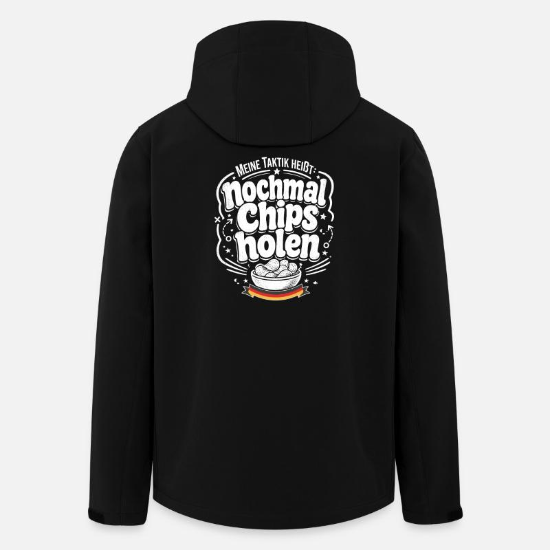 Nochmal Chips holen Taktik - Recycelte Männer Softshell-Jacke von Stanley/Stella - Schwarz