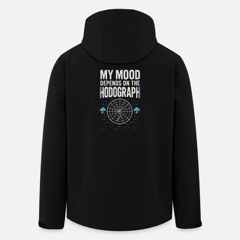 L’humeur selon Hodograph | Prévisions d’orage - Veste softshell homme en polyester recyclé Stanley/Stella - noir