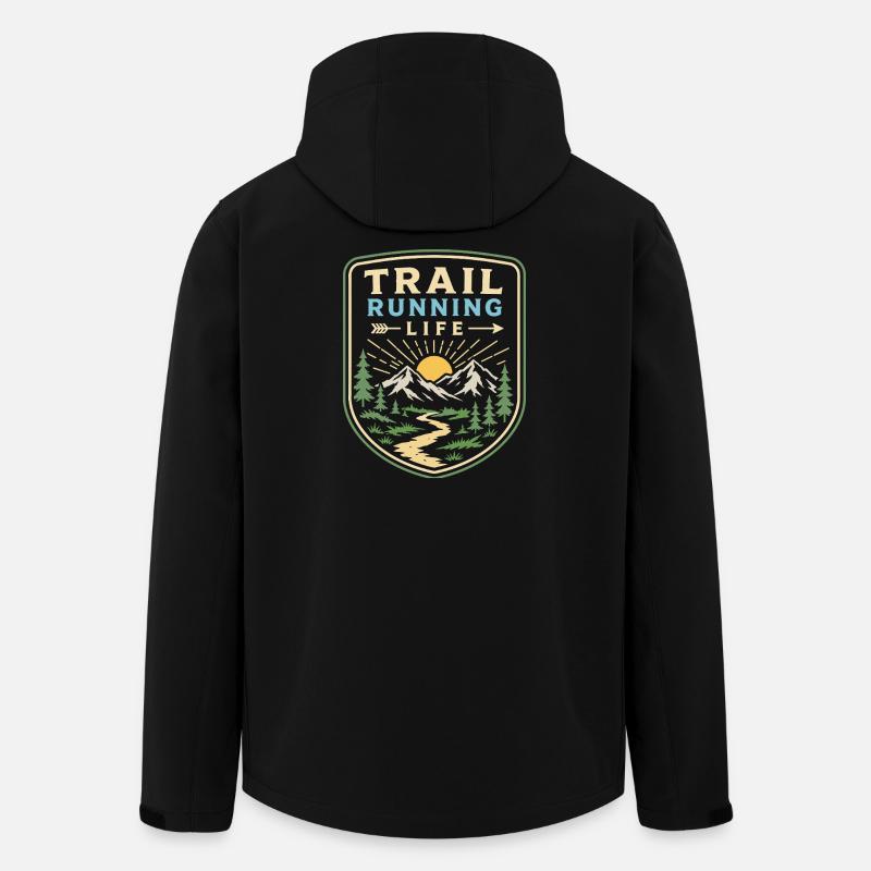 Vie en sentier - Veste softshell homme en polyester recyclé Stanley/Stella - noir
