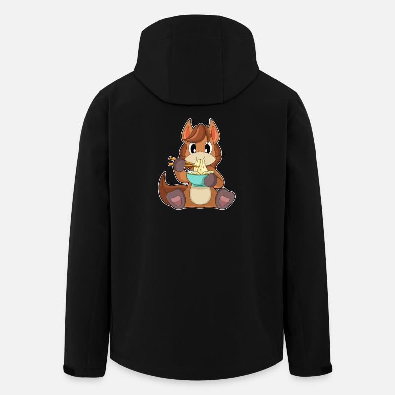 Cuisinière de chevaux Ramen - Veste softshell homme en polyester recyclé Stanley/Stella - noir