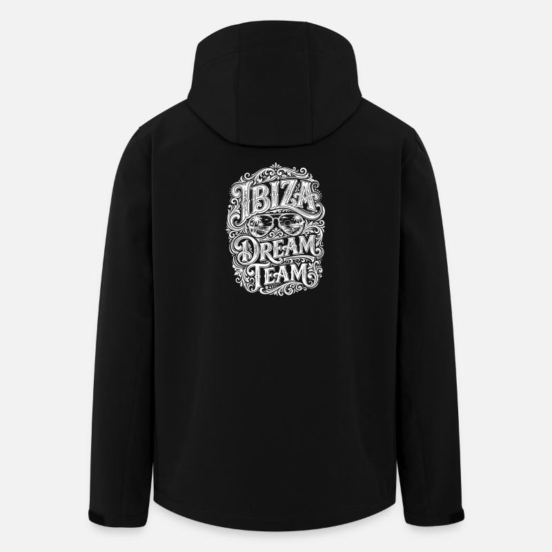 Ibiza Dream Team - Men’s Recycled Softshell Jacket by Stanley/Stella - black