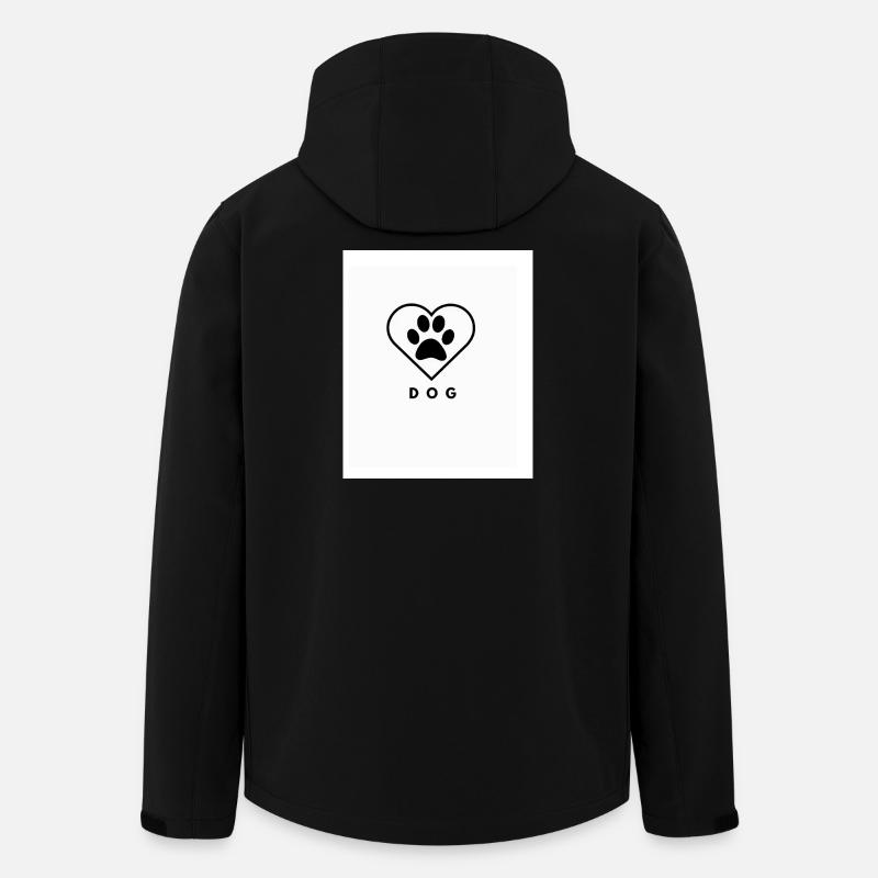 L’amour des chiens - Veste softshell homme en polyester recyclé Stanley/Stella - noir