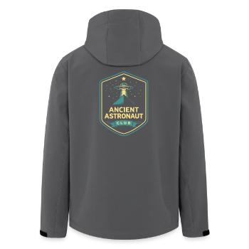 Ancient Astronaut Club - Recycelte Männer Softshell-Jacke von Stanley/Stella - Schwarz - Hinten - AI Model Male 185 light (185cm)
