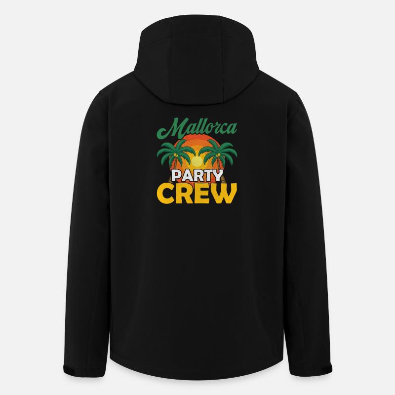 Mallorca Party Crew - Veste softshell homme en polyester recyclé Stanley/Stella - noir
