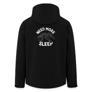  Need More Sleep Hundemotiv für Hundefreunde und - Recycelte Männer Softshell-Jacke von Stanley/Stella - Schwarz - Hinten - AI Model Male 185 light (185cm)