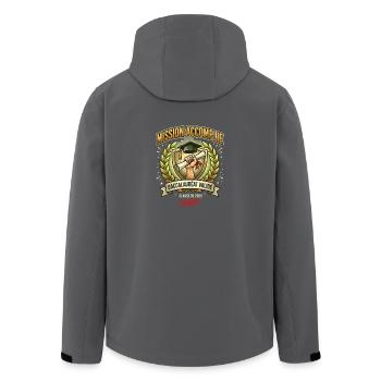 Mission Accomplie Baccalauréat Valide 2026 - Veste softshell homme en polyester recyclé Stanley/Stella - noir - Dos - AI Model Male 185 light (185cm)