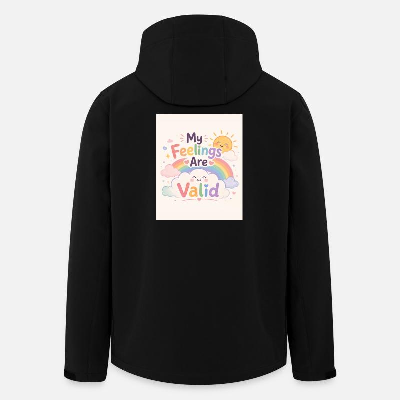Mes Sentiments Sont Validés - Veste softshell homme en polyester recyclé Stanley/Stella - noir