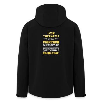 Thérapeute LCSW Précision Devinette Drôle Social - Veste softshell homme en polyester recyclé Stanley/Stella - noir - Dos - AI Model Male 185 light (185cm)