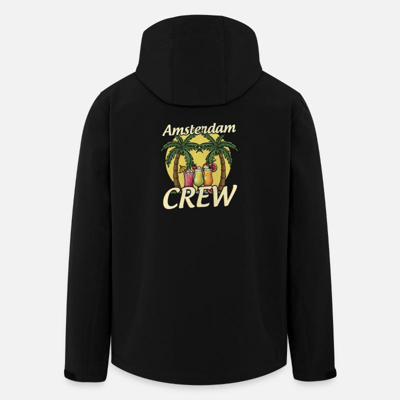 Amsterdam Crew - Men’s Recycled Softshell Jacket by Stanley/Stella - black