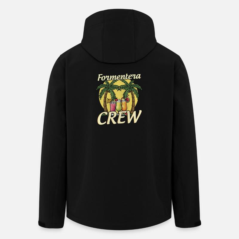 Formentera Crew - Recycelte Männer Softshell-Jacke von Stanley/Stella - Schwarz
