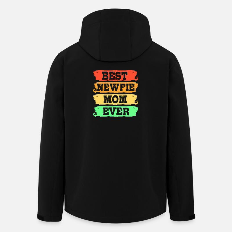 Newfoundland Mom Mom Mom Mom - Men’s Recycled Softshell Jacket by Stanley/Stella - black