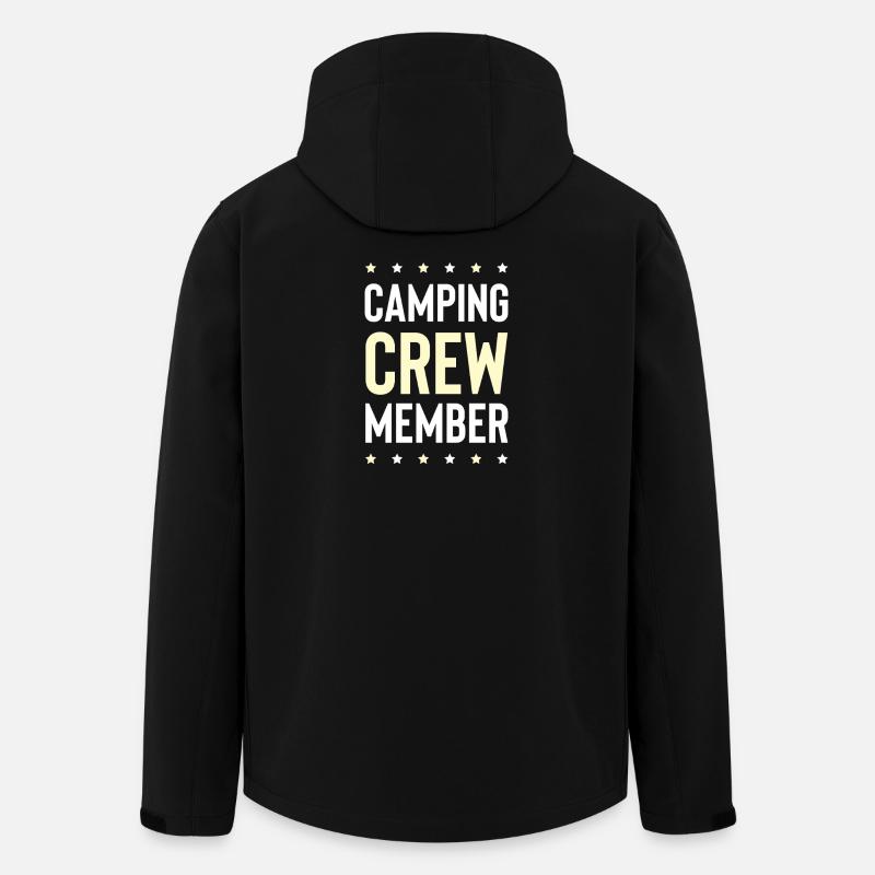 Camping Crew - Recycelte Männer Softshell-Jacke von Stanley/Stella - Schwarz