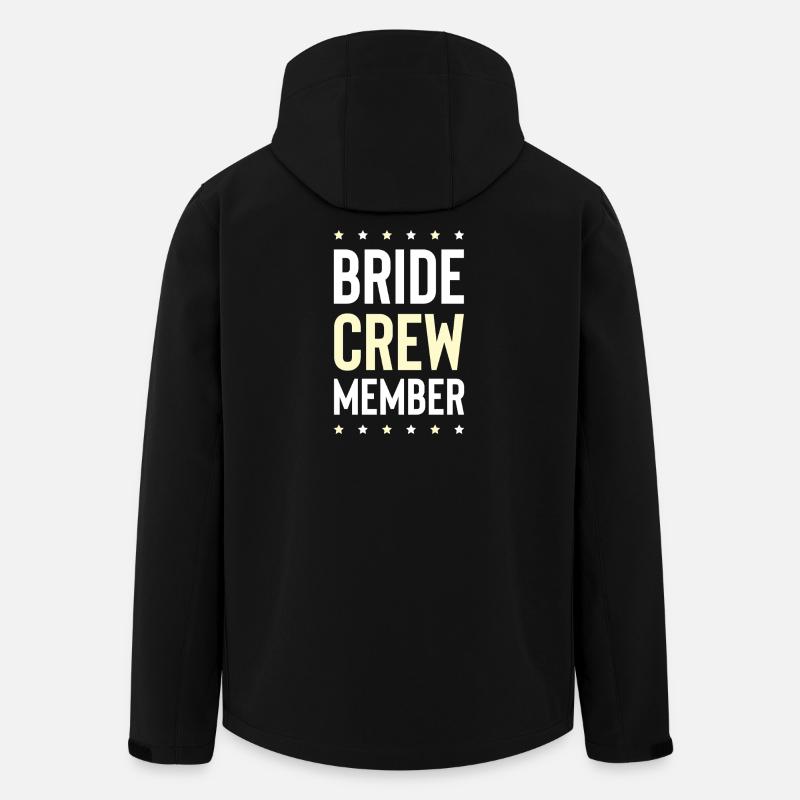 Bride Crew - Recycelte Männer Softshell-Jacke von Stanley/Stella - Schwarz