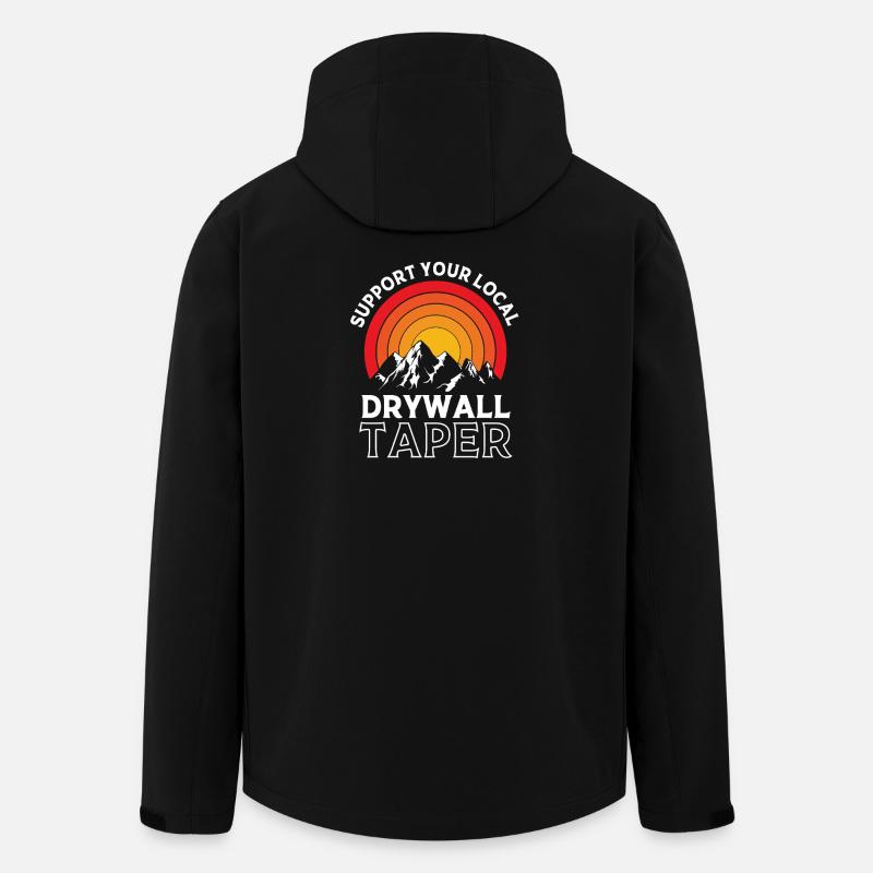 Construction site drywall assembly fitter - Men’s Recycled Softshell Jacket by Stanley/Stella - black