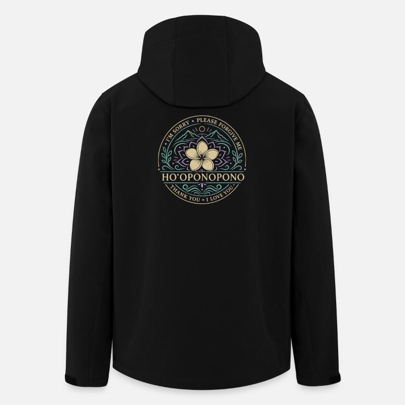 Hooponopono Heilung - Recycelte Männer Softshell-Jacke von Stanley/Stella - Schwarz