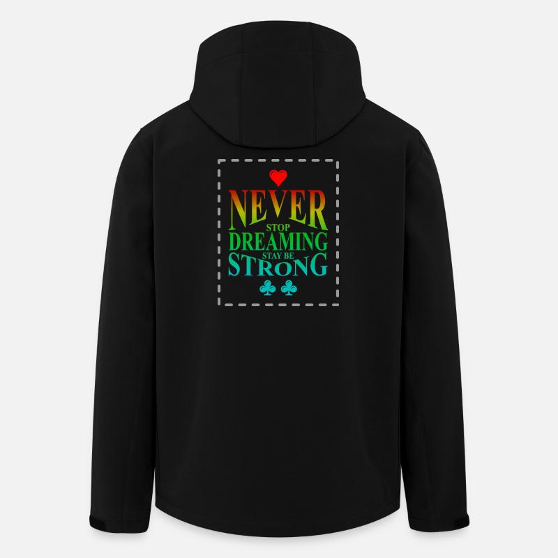 Never Stop Dreaming Stay Strong - Recycelte Männer Softshell-Jacke von Stanley/Stella - Schwarz