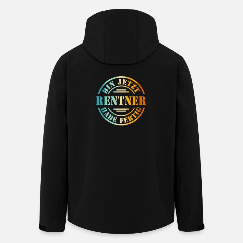 Ruhestand 2026 - Recycelte Männer Softshell-Jacke von Stanley/Stella - Schwarz