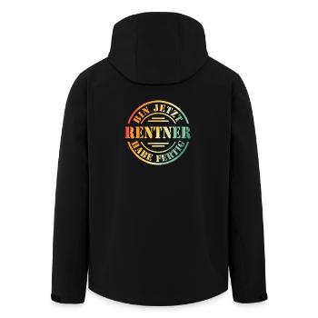 Retraité 2026 - Veste softshell homme en polyester recyclé Stanley/Stella - noir - Dos - AI Model Male 185 light (185cm)