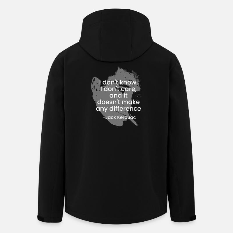 Jack Kerouac Quote - Men’s Recycled Softshell Jacket by Stanley/Stella - black