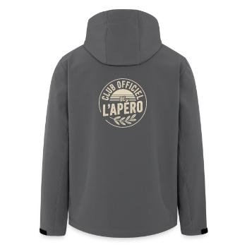 Club Officiel de l’Apéro - Veste softshell homme en polyester recyclé Stanley/Stella - noir - Dos - AI Model Male 185 light (185cm)